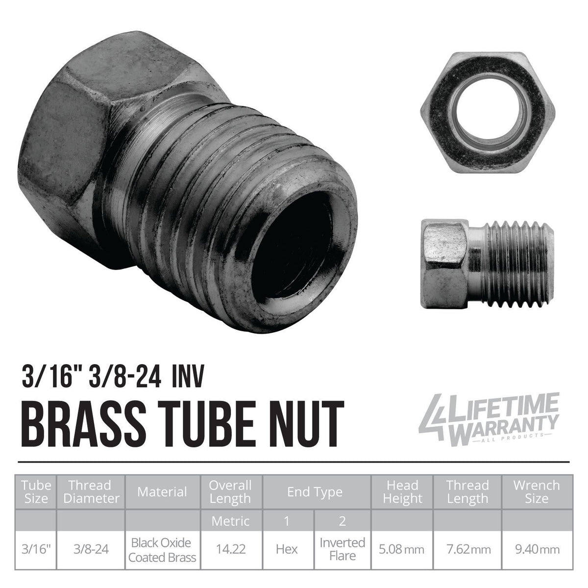 3/16 Copper Nickel 12 ft Coil Flared & Fitted - 4LifetimeLines