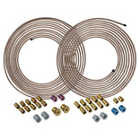 2-Pack 3/16″ + 1/4″ Copper-Nickel Brake Line Tubing & Fitting Set – Durable & Corrosion-Resistant