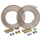 3/16" & 1/4" x 25 | Copper-Nickel Brake Line Tubing Coil and Fitting Kits | 2 Kits - 4LifetimeLines
