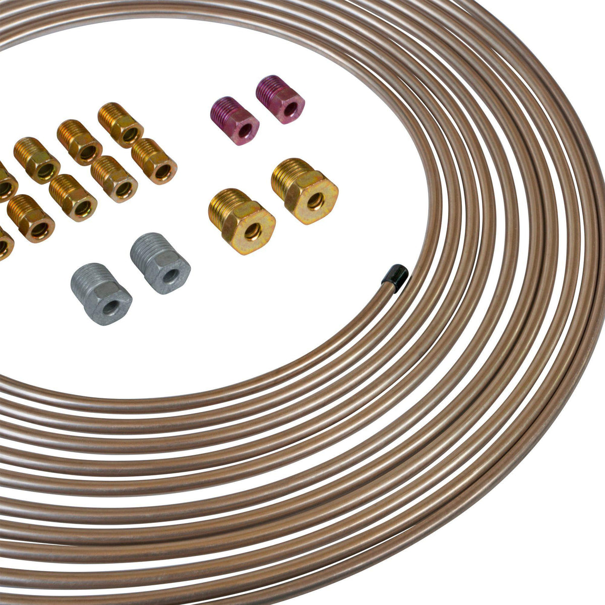 3/16" x 25' | Copper-Nickel Brake Line Kit - 4LifetimeLines