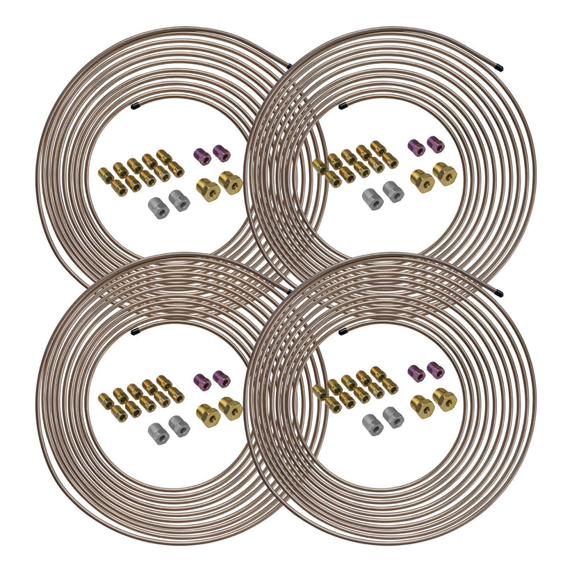 3/16" x 25 | Copper-Nickel Brake Line Kits | 4 Kits - 4LifetimeLines