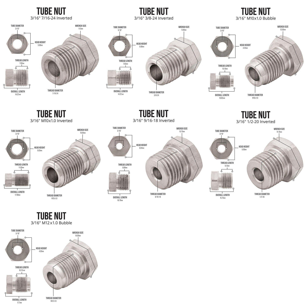 3/16" 25 ft Copper Nickel Brake Line Kit | 16 Stainless Steel Fittings - 4LifetimeLines