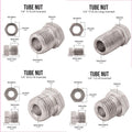 1/4" 25 ft Copper Nickel Brake Line Kit | 16 Stainless Steel Fittings - 4LifetimeLines