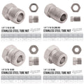 1/4" 25 ft Copper Nickel Brake Line Kit | 16 Stainless Steel Fittings - 4LifetimeLines