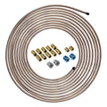 1/4" x 25' | Copper-Nickel Brake Line Tubing Coil and Fitting Kit
