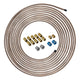 1/4" x 25 | Copper-Nickel Brake Line Tubing Coil and Fitting Kit - 4LifetimeLines