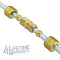 Brass compression union, 3/16, 50/Bag - 4LifetimeLines