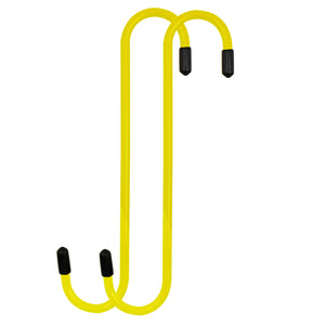 Yellow Powder-Coated Brake Caliper Hanger Hooks - Pack of 2