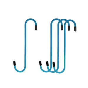 Blue Powder-Coated Brake Caliper Hanger Hooks - Pack of 4
