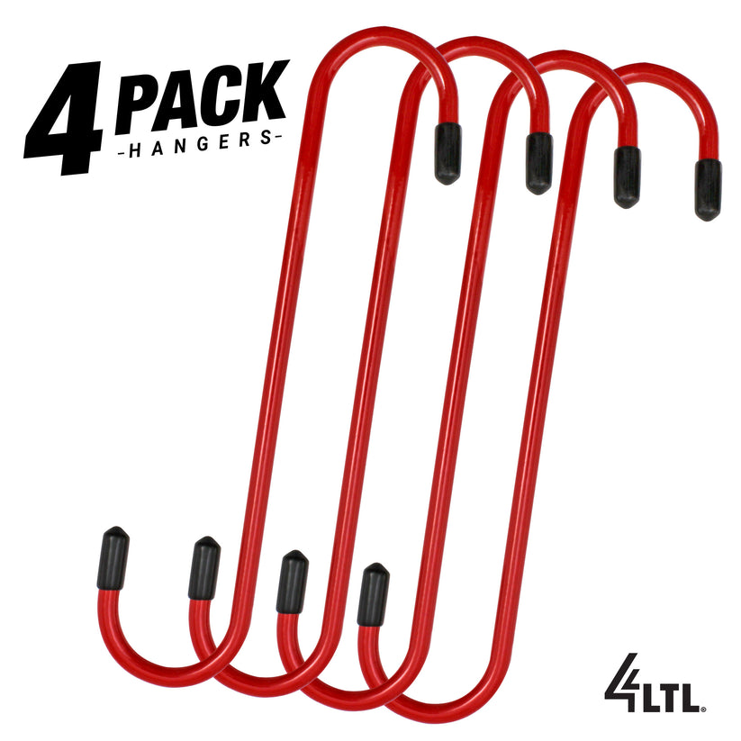 Red Powder-Coated Brake Caliper Hanger Hooks - Pack of 4