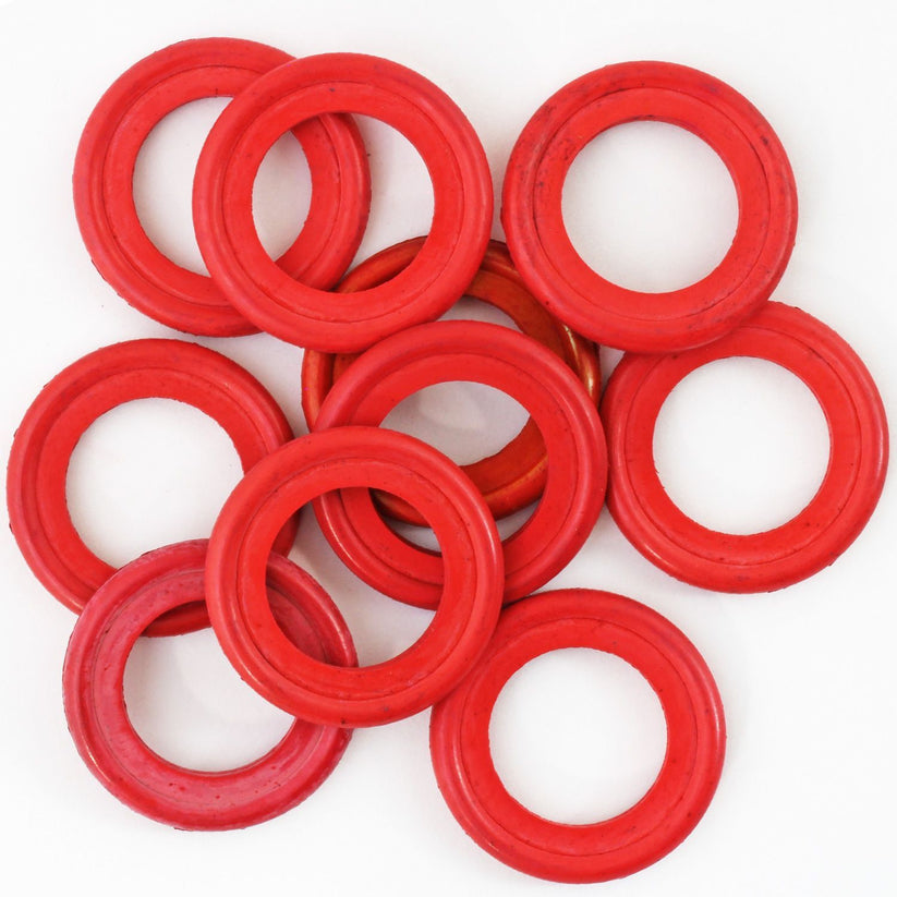 4LIFETIMELINES 24.80mm Red High-Temp Replacement Gasket , Nitrile Rubber, Bag of 10 - 4LifetimeLines