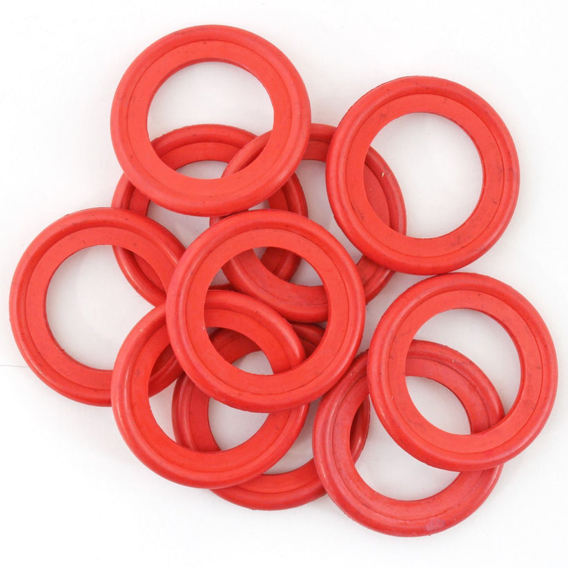 4LIFETIMELINES 26.80mm Red High-Temp Replacement Gasket , Nitrile Rubber, Bag of 10 - 4LifetimeLines