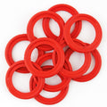 4LifetimeLines 30.80mm Red High-Temp Replacement Gasket , Nitrile Rubber, Bag of 10 - 4LifetimeLines