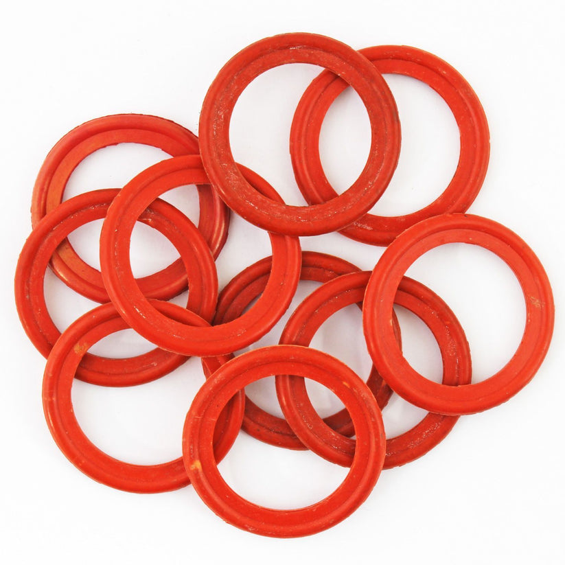 4LIFETIMELINES 34.80mm Red High-Temp Replacement Gasket , Nitrile Rubber, Bag of 10 - 4LifetimeLines