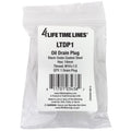 4LifetimeLines M14x1.50 Black Oxide Coated Steel Oil Drain Plug, 14mm Hex - 4LifetimeLines
