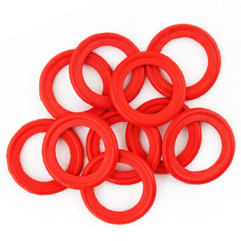 4LIFETIMELINES 28.80mm Red High-Temp Replacement Gasket , Nitrile Rubber, Bag of 10 - 4LifetimeLines
