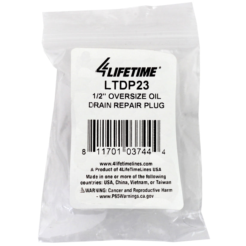 1/2" Oversize Oil Drain Repair Plug