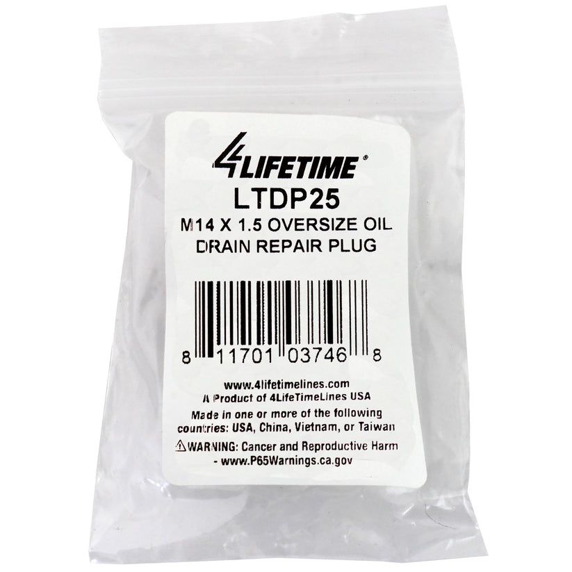 M14 x 1.5 Oversize Oil Drain Repair Plug