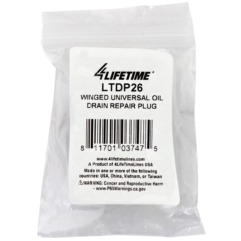 Winged Universal Oil Drain Repair Plug