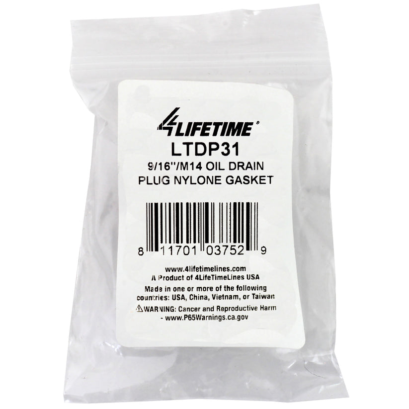 Nylon Oil Drain Plug Oil Drain Plug Gasket - 4LifetimeLines LTDP31
