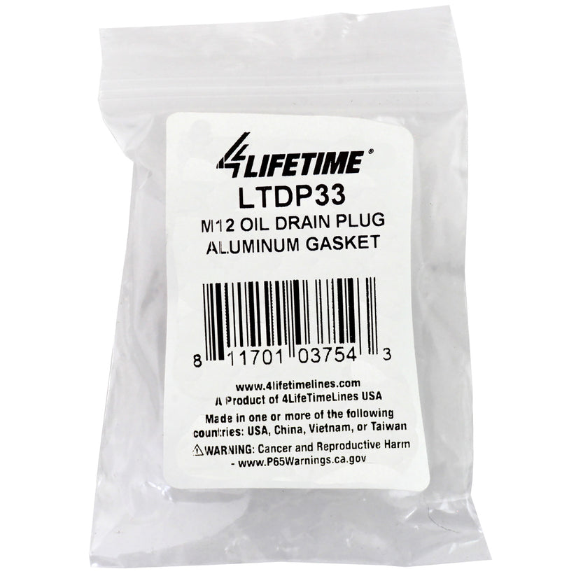 M12 Oil Drain Plug Aluminum Gasket