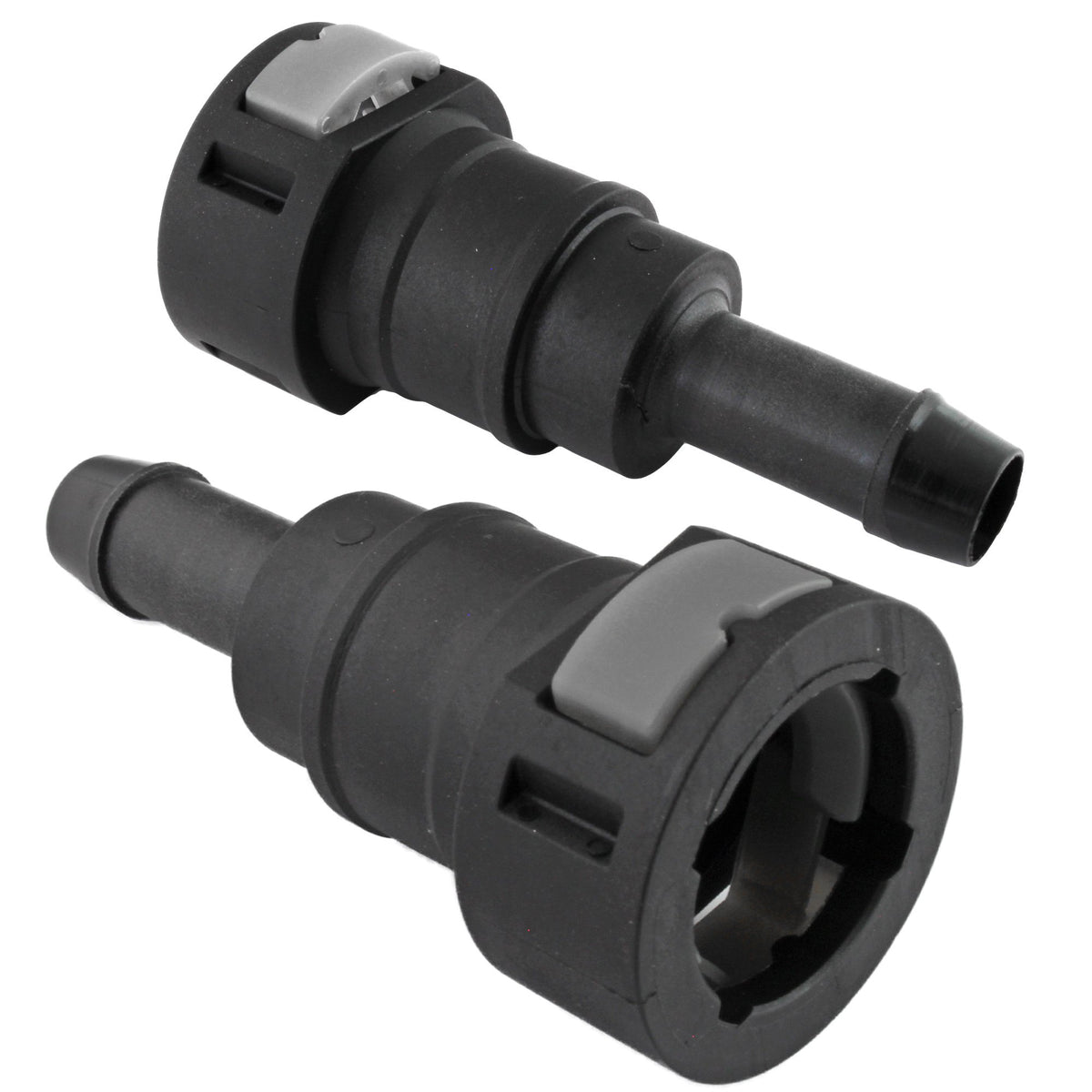 4LifetimeLines Fuel Line Quick Connect , Straight Push-On, Adapter for 1/2 in Steel to 1/2 in Nylon Tubing, Bag of 2 - 4LifetimeLines