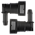 4LifetimeLines Fuel Line Quick Connect , 90 Degree Push-On, Adapter for 1/2 in Steel to 1/2 in Nylon Tubing, Bag of 2 - 4LifetimeLines
