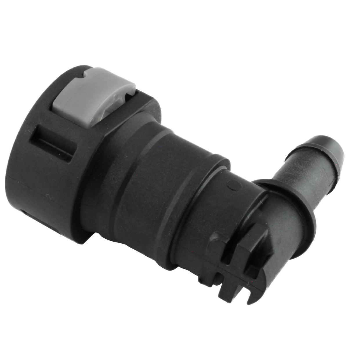 4LifetimeLines Fuel Line Quick Connect , 90 Degree Push-On, Adapter for 1/2 in Steel to 1/2 in Nylon Tubing, Bag of 2 - 4LifetimeLines