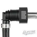 4LifetimeLines Fuel Line Quick Connect , 90 Degree Push-On, Adapter for 1/2 in Steel to 1/2 in Nylon Tubing, Bag of 2 - 4LifetimeLines
