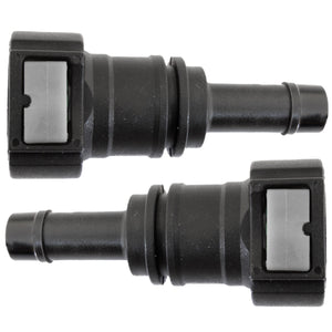 4LIFETIMELINES Fuel Line Quick Connect , Straight Push-On, Adapter for 12 mm Steel to 1/2 in Nylon Tubing, Bag of 2 - 4LifetimeLines