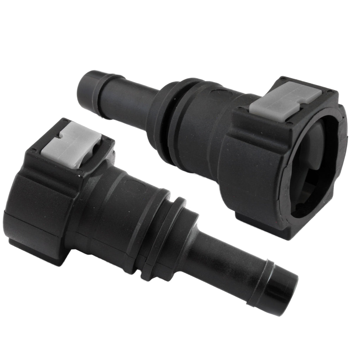 4LifetimeLines Fuel Line Quick Connect , Straight Push-On, Adapter for 12 mm Steel to 1/2 in Nylon Tubing, Bag of 2 - 4LifetimeLines
