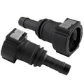 4LifetimeLines Fuel Line Quick Connect , Straight Push-On, Adapter for 12 mm Steel to 1/2 in Nylon Tubing, Bag of 2 - 4LifetimeLines