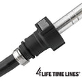 4LifetimeLines Fuel Line Quick Connect , Straight Push-On, Adapter for 12 mm Steel to 1/2 in Nylon Tubing, Bag of 2 - 4LifetimeLines