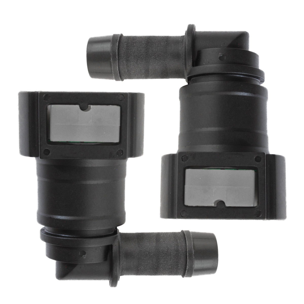4LifetimeLines Fuel Line Quick Connect , 90 Degree Push-On, Adapter for 12 mm Steel to 1/2 in Nylon Tubing, Bag of 2 - 4LifetimeLines