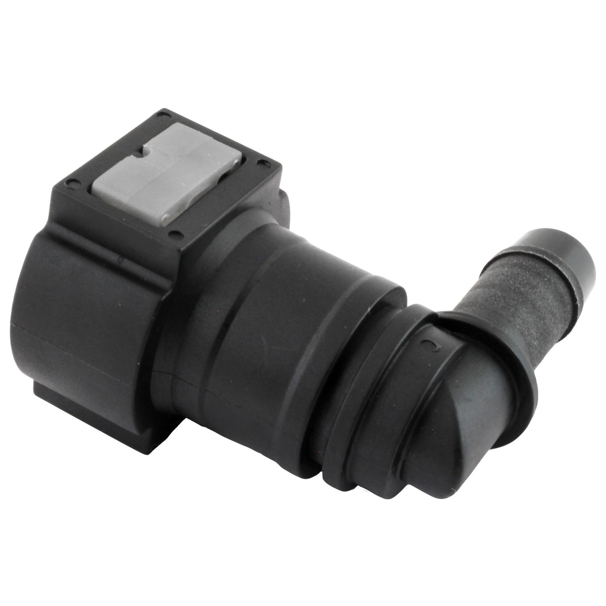 4LifetimeLines Fuel Line Quick Connect , 90 Degree Push-On, Adapter for 12 mm Steel to 1/2 in Nylon Tubing, Bag of 2 - 4LifetimeLines