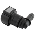 4LifetimeLines Fuel Line Quick Connect , 90 Degree Push-On, Adapter for 12 mm Steel to 1/2 in Nylon Tubing, Bag of 2 - 4LifetimeLines