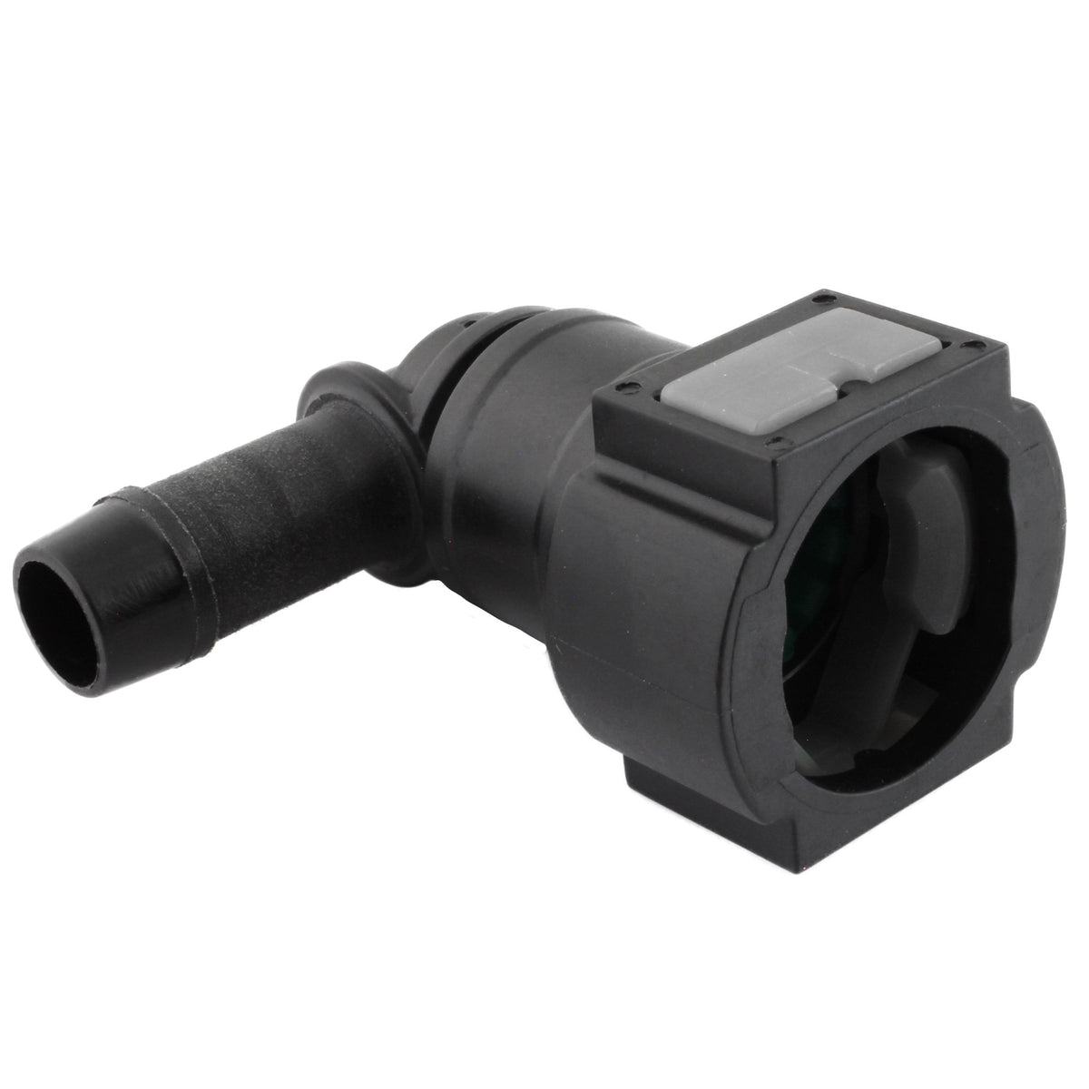 4LifetimeLines Fuel Line Quick Connect , 90 Degree Push-On, Adapter for 12 mm Steel to 1/2 in Nylon Tubing, Bag of 2 - 4LifetimeLines
