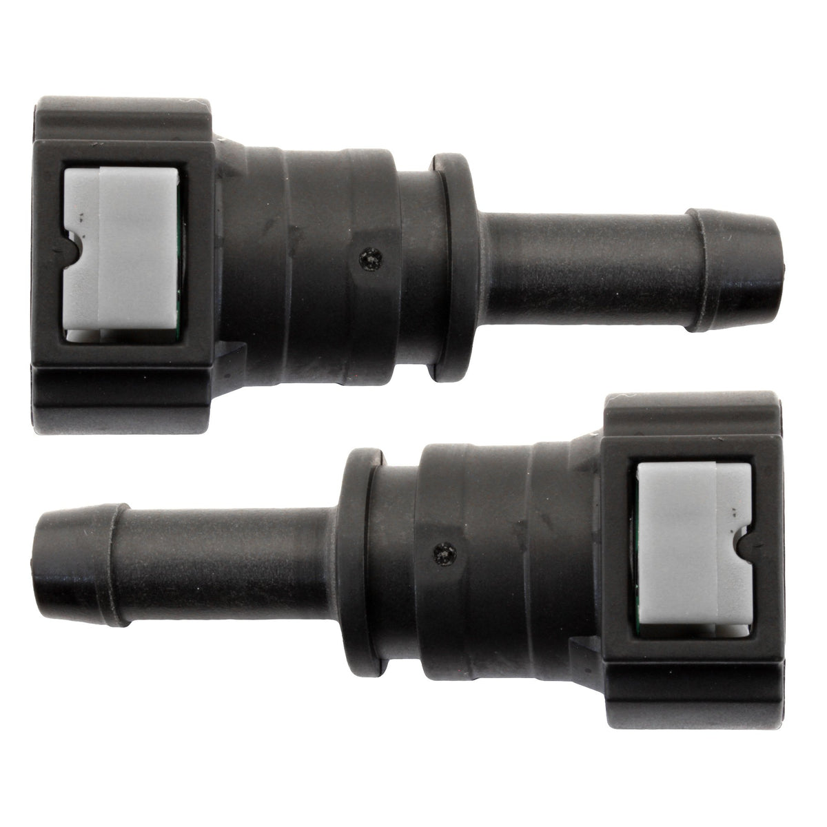 4LifetimeLines Fuel Line Quick Connect , Straight Push-On, Adapter for 3/8 in Steel to 3/8 in Nylon Tubing, Bag of 2 - 4LifetimeLines