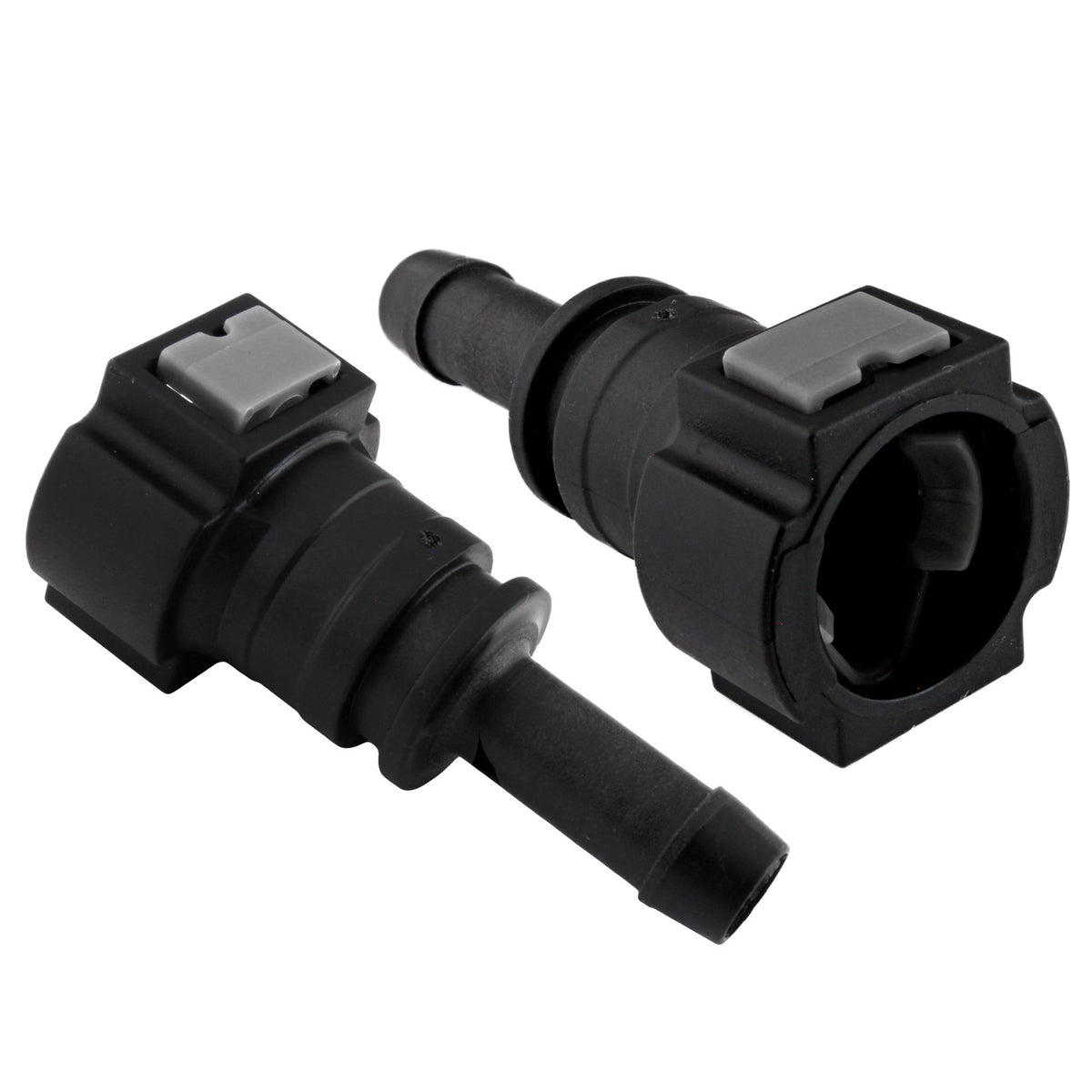 4LifetimeLines Fuel Line Quick Connect , Straight Push-On, Adapter for 3/8 in Steel to 3/8 in Nylon Tubing, Bag of 2 - 4LifetimeLines