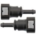 4LifetimeLines Fuel Line Quick Connect , Straight Push-On, Adapter for 3/8 in Steel to 5/16 in Nylon Tubing, Bag of 2 - 4LifetimeLines