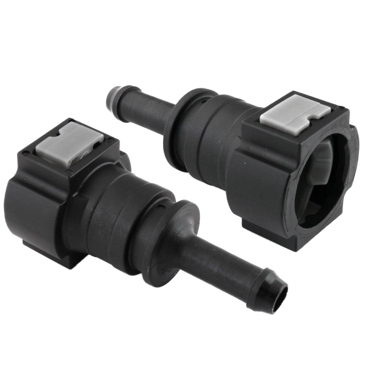 4LifetimeLines Fuel Line Quick Connect , Straight Push-On, Adapter for 3/8 in Steel to 5/16 in Nylon Tubing, Bag of 2 - 4LifetimeLines