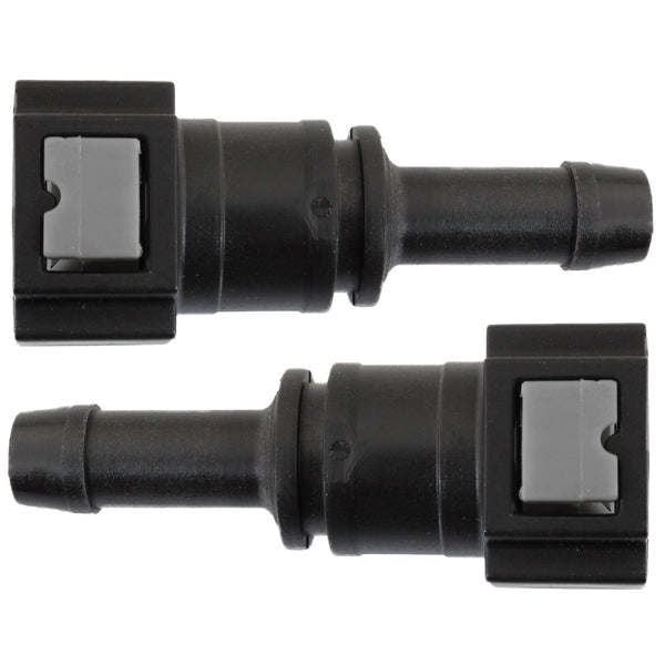 5/16" Steel to 3/8" Nylon Tubing | Straight Push-On | 2ct