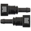 4LifetimeLines Fuel Line Quick Connect , Straight Push-On, Adapter for 5/16 in Steel to 3/8 in Nylon Tubing, Bag of 2 - 4LifetimeLines