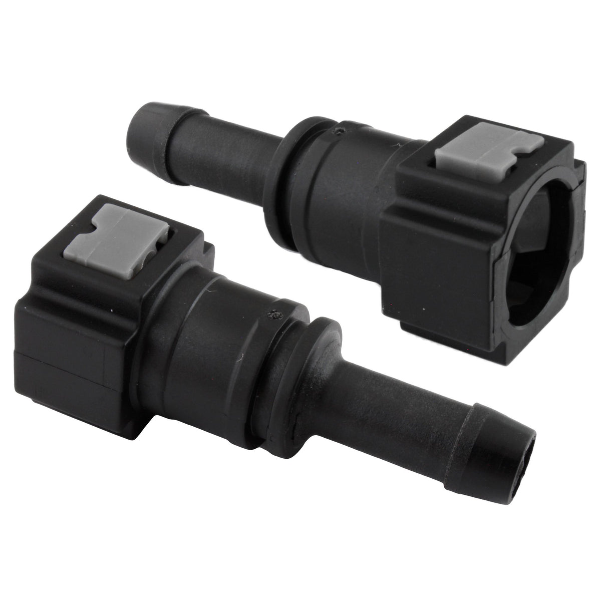 4LifetimeLines Fuel Line Quick Connect , Straight Push-On, Adapter for 5/16 in Steel to 3/8 in Nylon Tubing, Bag of 2 - 4LifetimeLines