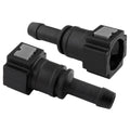 4LifetimeLines Fuel Line Quick Connect , Straight Push-On, Adapter for 5/16 in Steel to 3/8 in Nylon Tubing, Bag of 2 - 4LifetimeLines