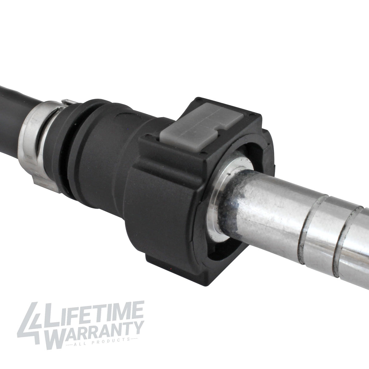 4LifetimeLines Fuel Line Quick Connect , Straight Push-On, Adapter for 5/16 in Steel to 3/8 in Nylon Tubing, Bag of 2 - 4LifetimeLines