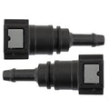 4LifetimeLines Fuel Line Quick Connect , Straight Push-On, Adapter for 5/16 in Steel to 5/16 in Nylon Tubing, Bag of 2 - 4LifetimeLines