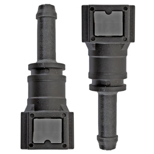 4LIFETIMELINES Fuel Line Quick Connect , Straight Push-On, Adapter for 1/4 in Steel to 5/16 in Nylon Tubing, Bag of 2 - 4LifetimeLines