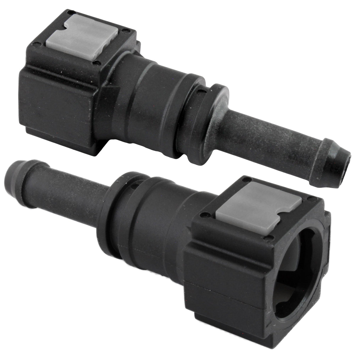 4LifetimeLines Fuel Line Quick Connect , Straight Push-On, Adapter for 1/4 in Steel to 5/16 in Nylon Tubing, Bag of 2 - 4LifetimeLines