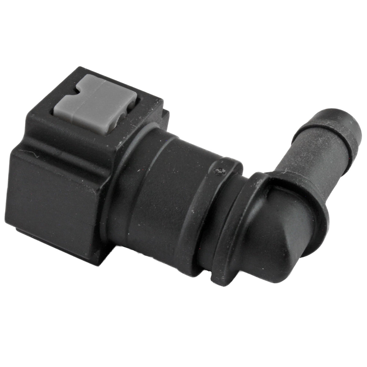 4LifetimeLines Fuel Line Quick Connect , 90 Degree Push-On, Adapter for 5/16 in Steel to 3/8 in Nylon Tubing, Bag of 2 - 4LifetimeLines
